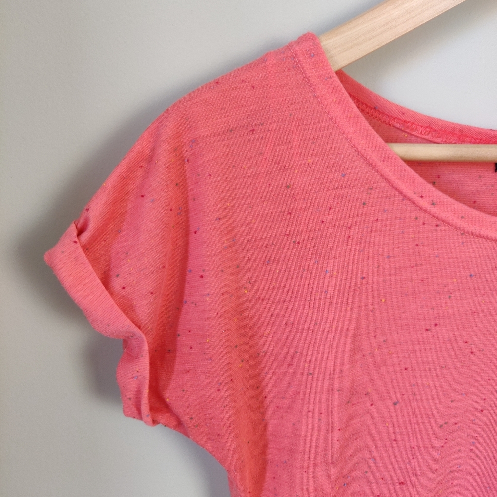 QED London Pink T-Shirt Minidress with Pockets Small - Picture 4 of 10